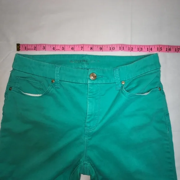 Chico's "The So Lifting Crop" Green Women's Pants Size 00 - Picture 10 of 12